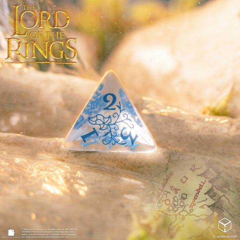 The Lord of the Rings Dice Set of 7 Rivendell (Water) [5]