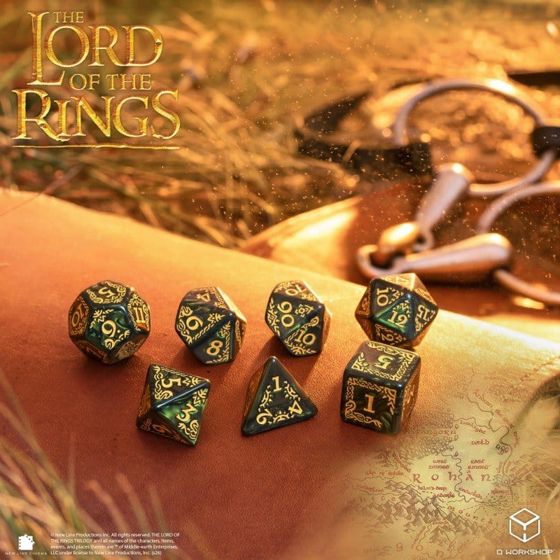 The Lord of the Rings Dice Set of 7 Rohan [4]
