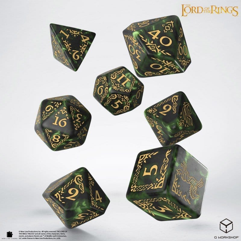 The Lord of the Rings Dice Set of 7 Rohan [10]