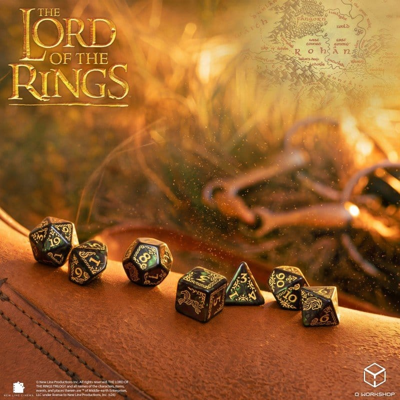 The Lord of the Rings Dice Set of 7 Rohan [2]