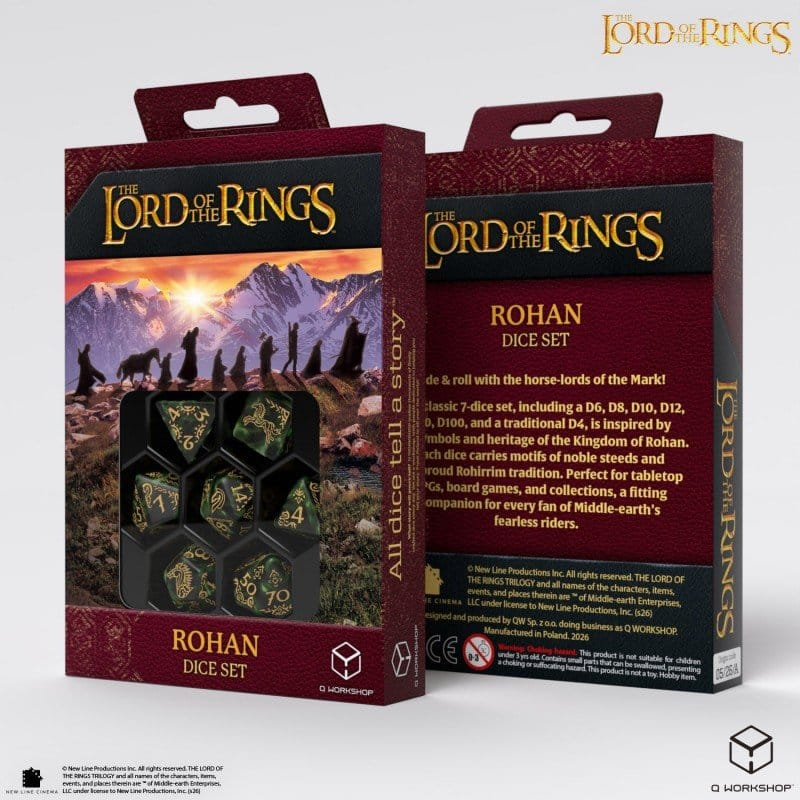 The Lord of the Rings Dice Set of 7 Rohan [8]