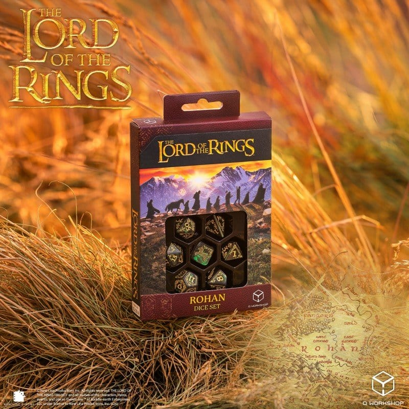 The Lord of the Rings Dice Set of 7 Rohan [9]