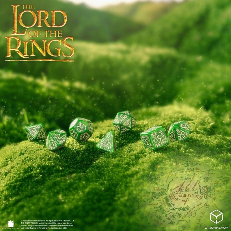 The Lord of the Rings Dice Set of 7 Shire [4]