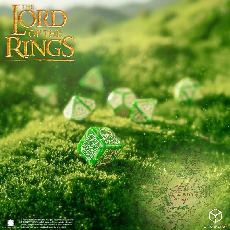 The Lord of the Rings Dice Set of 7 Shire [8]