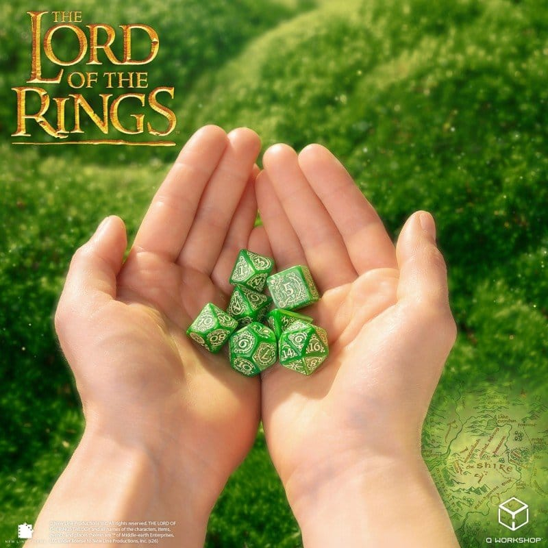 The Lord of the Rings Dice Set of 7 Shire [5]