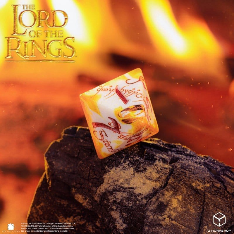 The Lord of the Rings Full Art Dice Set of 7 Ring-bearers (Whitefire Radiance) [2]