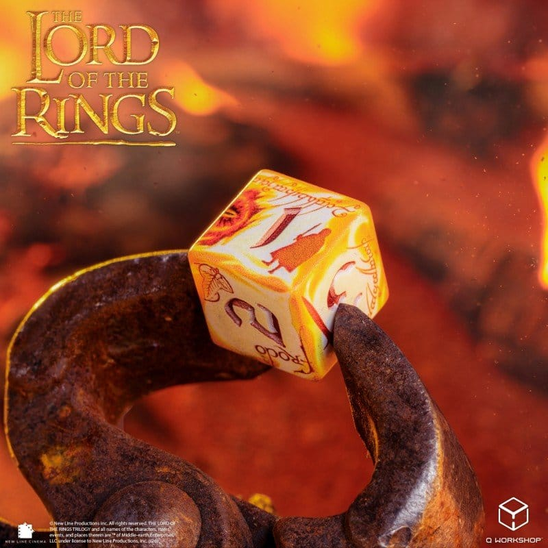 The Lord of the Rings Full Art Dice Set of 7 Ring-bearers (Whitefire Radiance) [5]