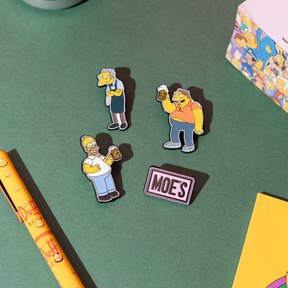 The Simpsons Pin Badges Set of 4 Moe's Tavern [2]