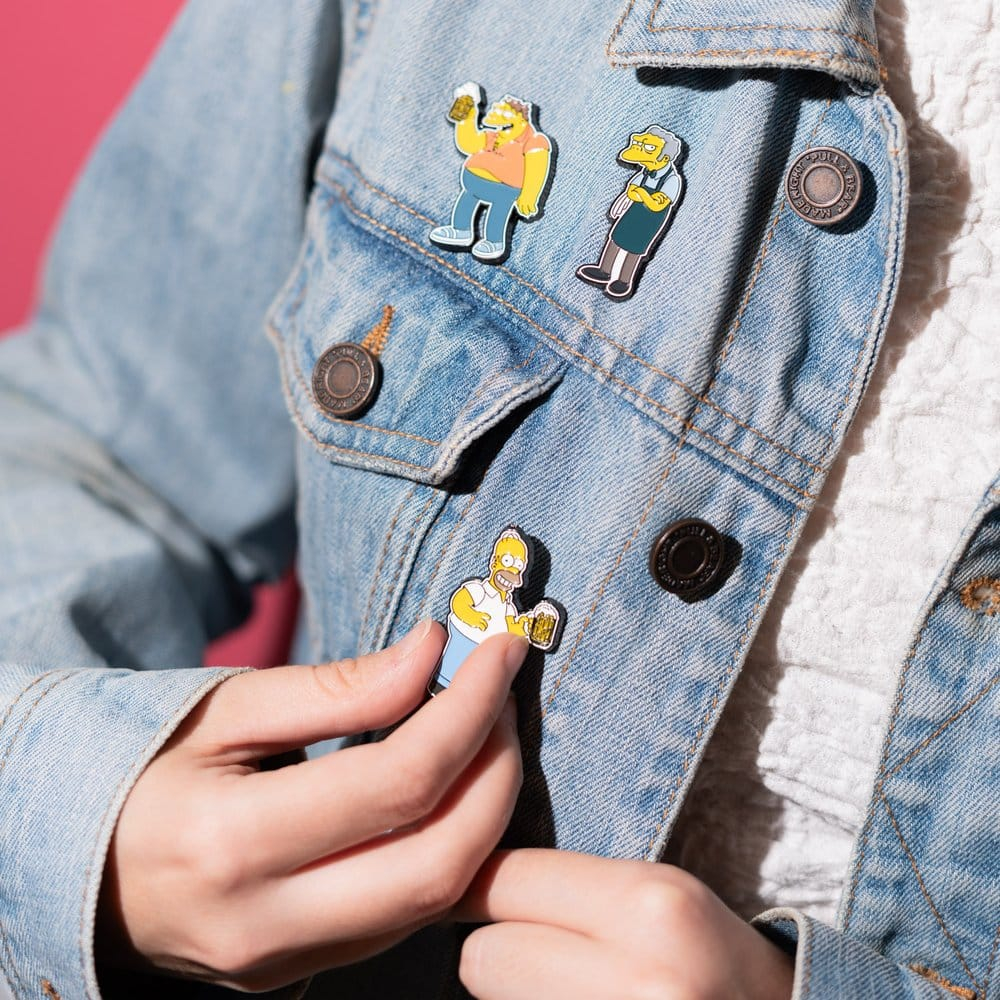 The Simpsons Pin Badges Set of 4 Moe's Tavern [6]