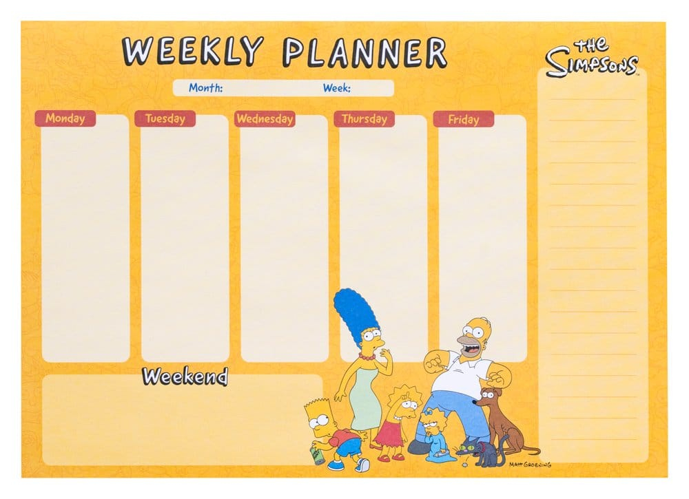The Simpsons Weekly Planner A4 [7]