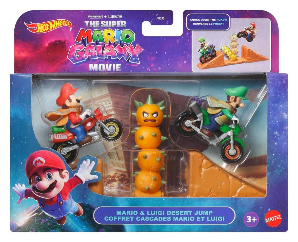 The Super Mario Galaxy Movie Hot Wheels Playset Mario & Luigi Desert Jump [5]