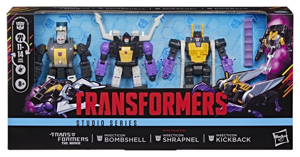 The Transformers: The Movie Studio Series Deluxe Class Action Figure 3-Pack Insecticon Bombshell, Shrapnel & Kickback 14 cm [4]