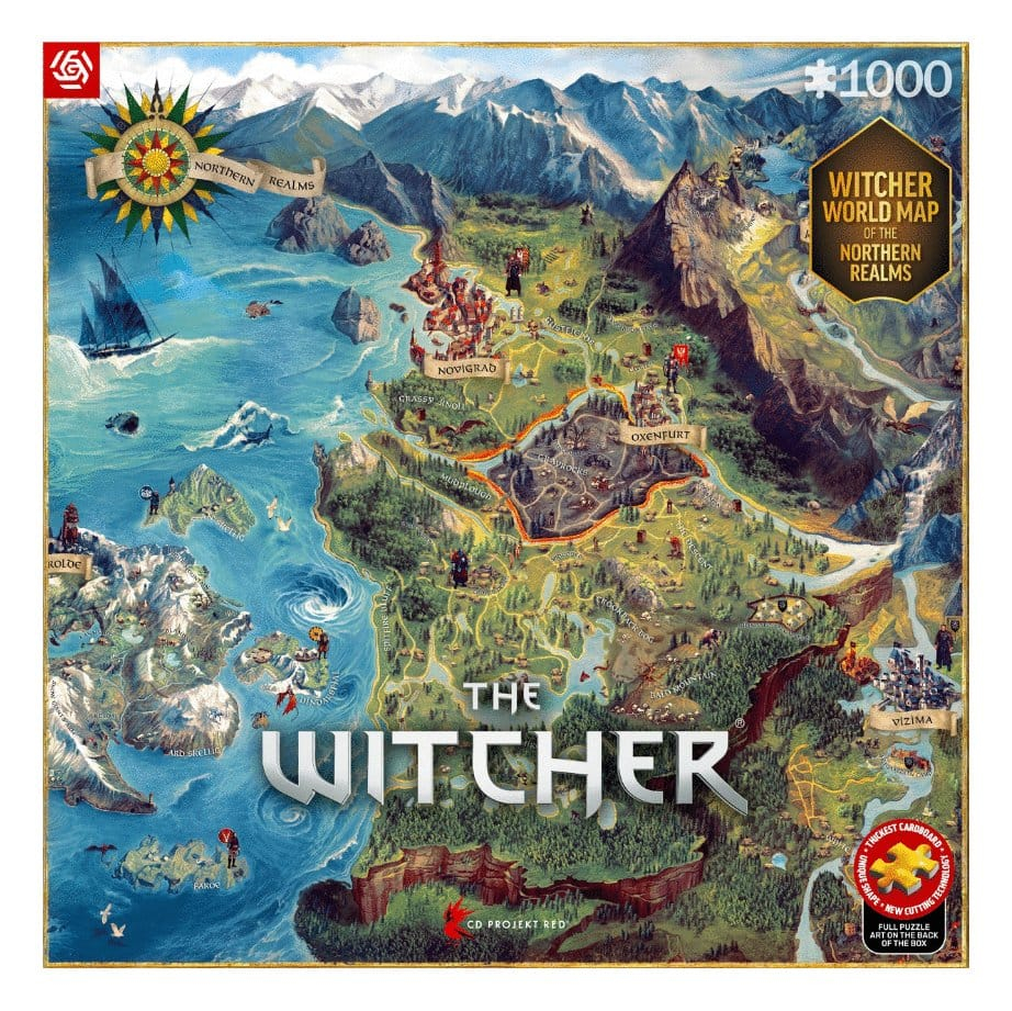 The Witcher Puzzle The Northern Realms Map (1000 Pieces) [2]