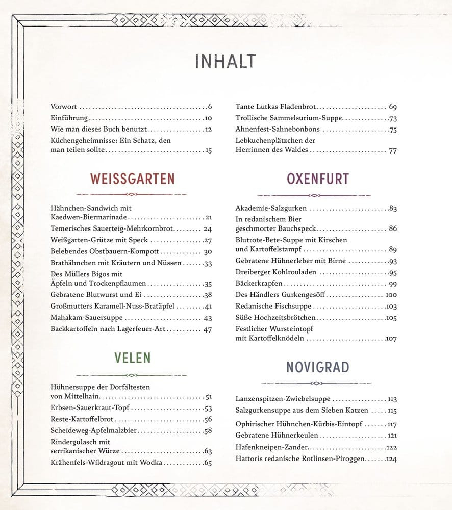 The Witcher: The Official Cookbook - Recipes, Legends and Culinary Tales *German Version* [2]