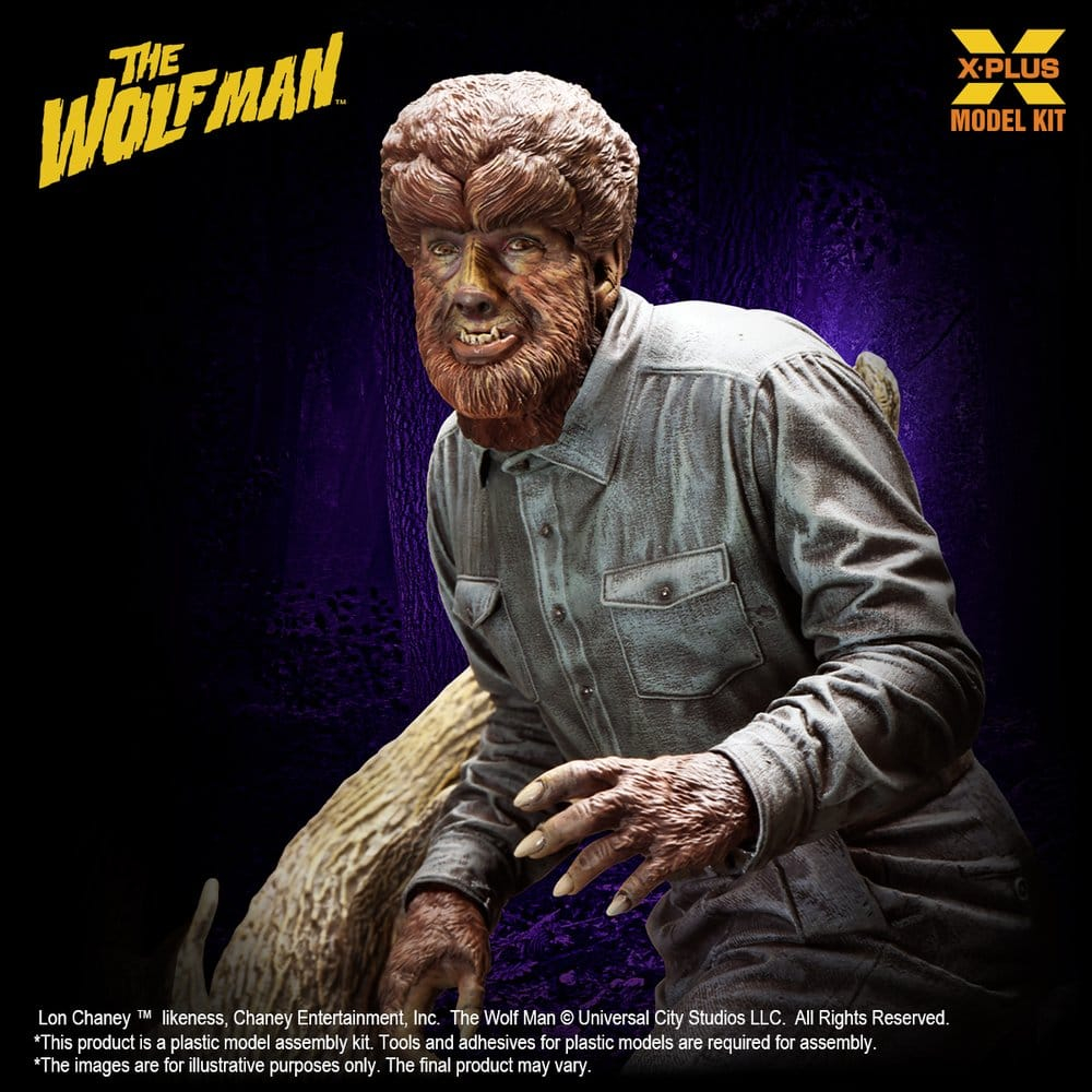 The Wolf Man Plastic Model Kit 1/8 Lon Chaney Jr. as Wolf Man 22 cm (Reproduction) [8]