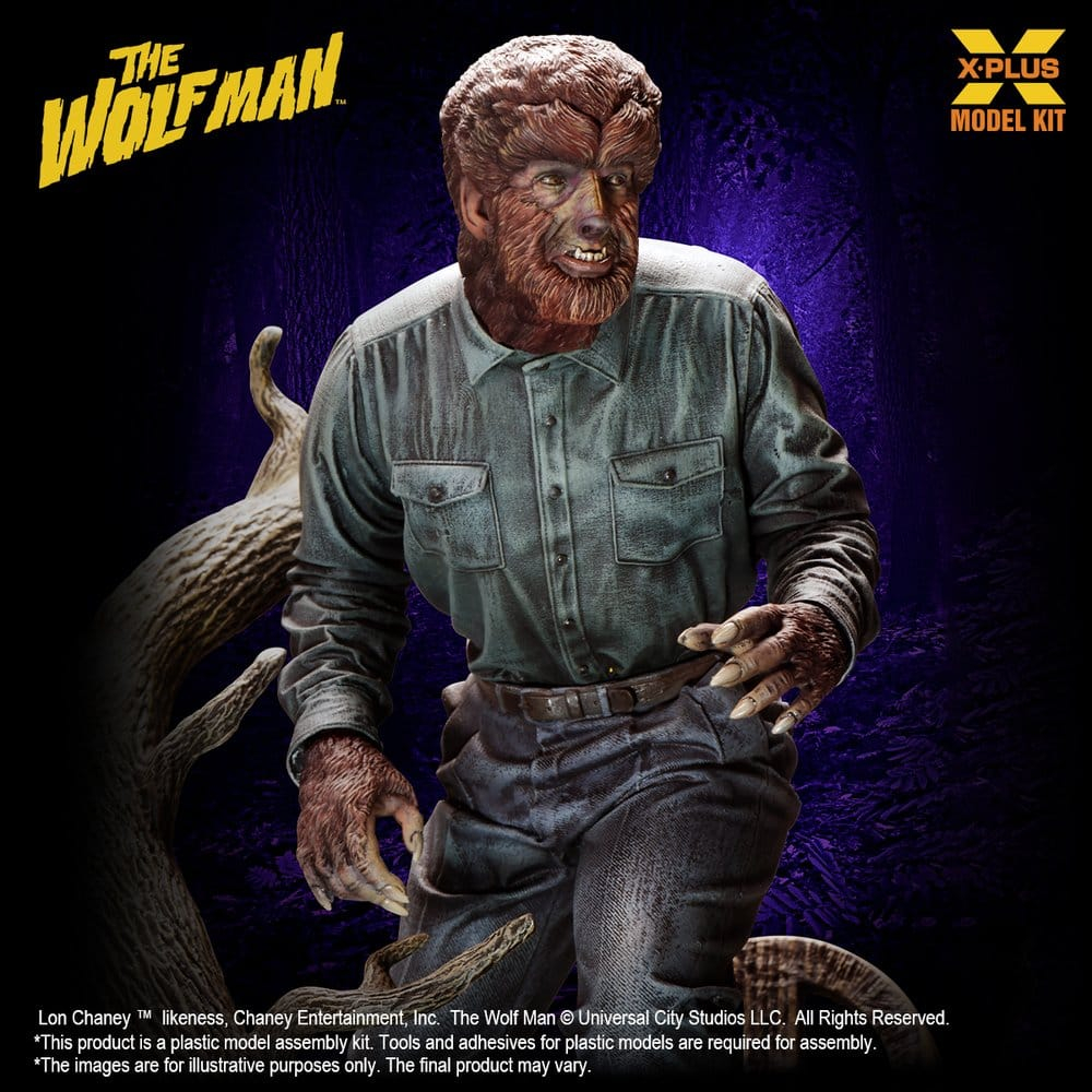 The Wolf Man Plastic Model Kit 1/8 Lon Chaney Jr. as Wolf Man 22 cm (Reproduction) [7]