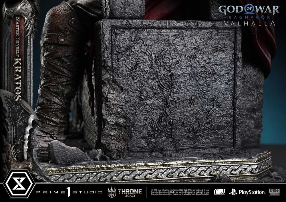 Throne Legacy God of War Series Statue 1/3 Ragnarok Master Thyself Kratos 67 cm [18]