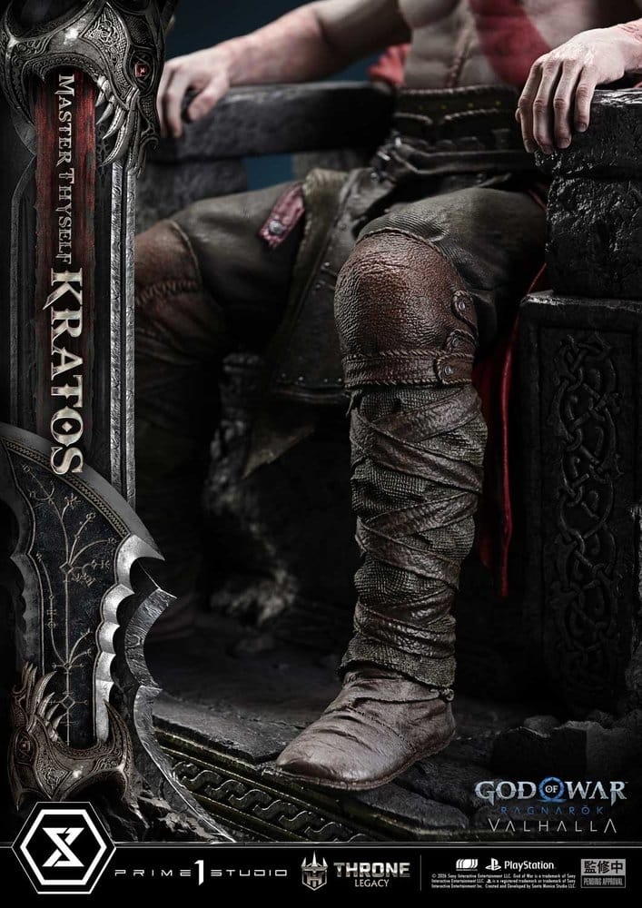 Throne Legacy God of War Series Statue 1/3 Ragnarok Master Thyself Kratos 67 cm [13]