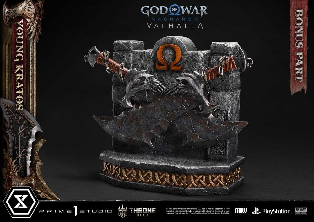 Throne Legacy God of War Series Statue 1/3 Ragnarok Young Thyself Kratos Bonus Version 91 cm [5]