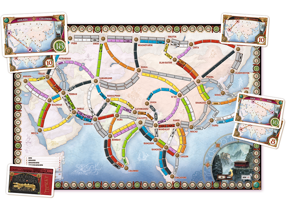 Ticket to Ride Asia Map Collection [6]