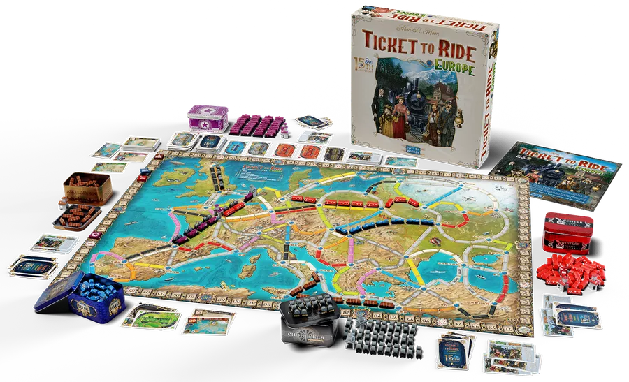 Ticket to Ride: Europe – Editie 15th Anniversary (Colectie Deluxe) [2]