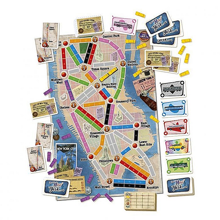 Ticket to Ride Express: New York City 1960 Board Game [2]