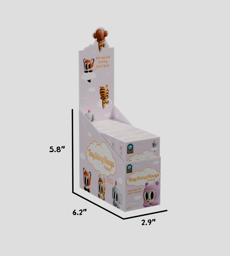 Tiny Shiny Hiney Peakers Mini Figures S1 6 cm Blind Box Display (6) [12]