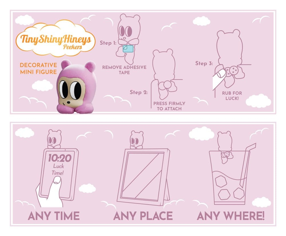 Tiny Shiny Hiney Peakers Mini Figures S1 6 cm Blind Box Display (6) [10]