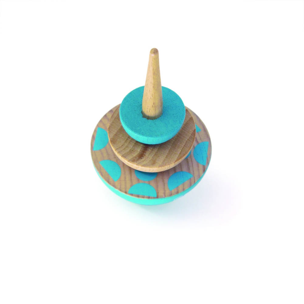 Titirez din lemn Geom albastru, Svoora [2]