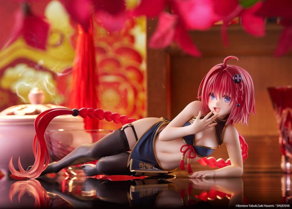To Love-Ru Darkness Desktop Cute PVC Figure Mea Kurosaki (Chinese Dress Ver.) 13 cm [5]