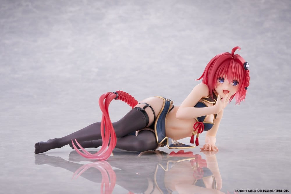 To Love-Ru Darkness Desktop Cute PVC Figure Mea Kurosaki (Chinese Dress Ver.) 13 cm [10]