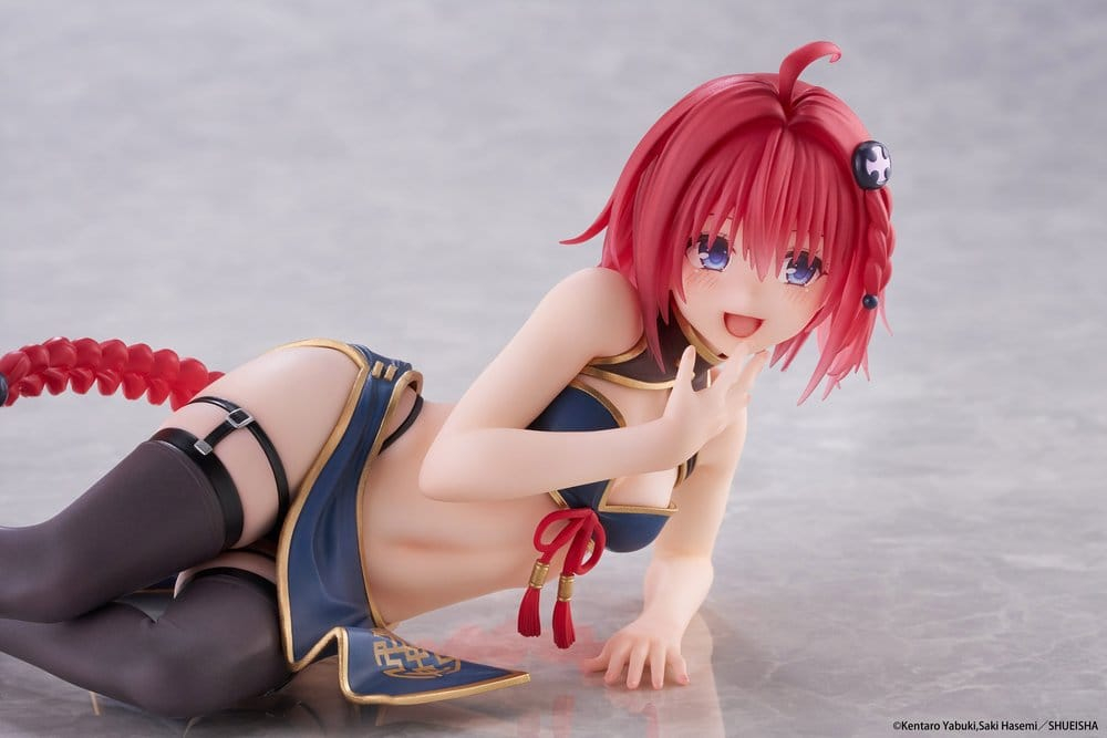 To Love-Ru Darkness Desktop Cute PVC Figure Mea Kurosaki (Chinese Dress Ver.) 13 cm [4]