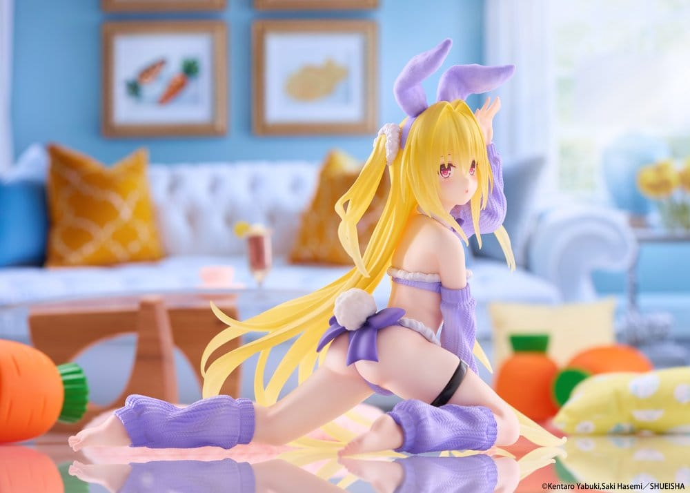 To Love-Ru Darkness MOFLOCK PVC Figure Golden Darkness (Fluffy Bunny Ver.) 13 cm [5]
