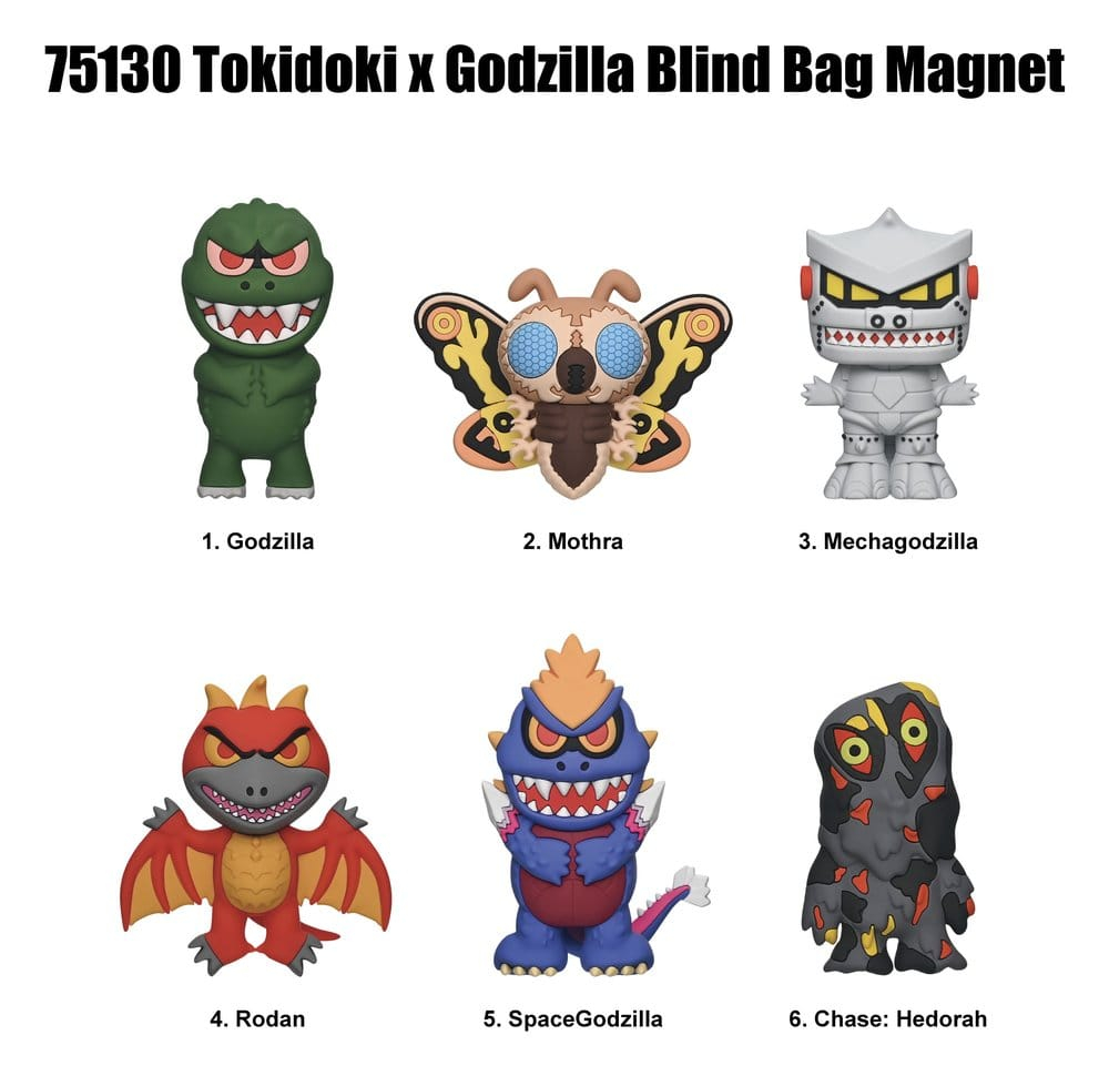 Tokidoki x Godzilla Magnets Blind Pack Serie 1 Display (12) [3]