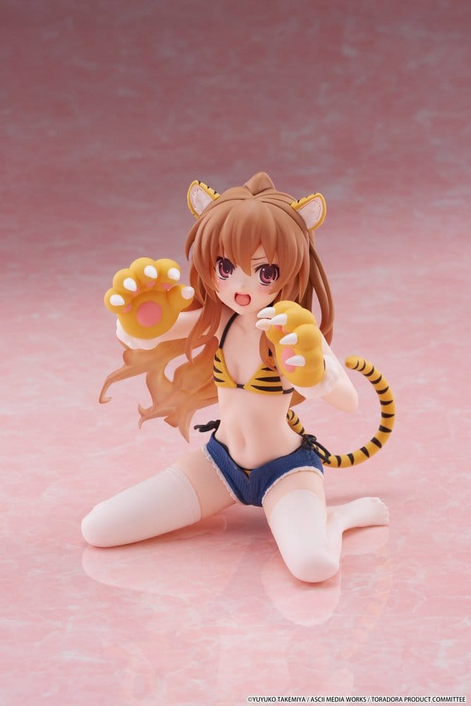 Toradora! Desktop Cute PVC Figure Taiga Aisaka (Tiger Costume Swimwear Ver.) 13 cm [7]