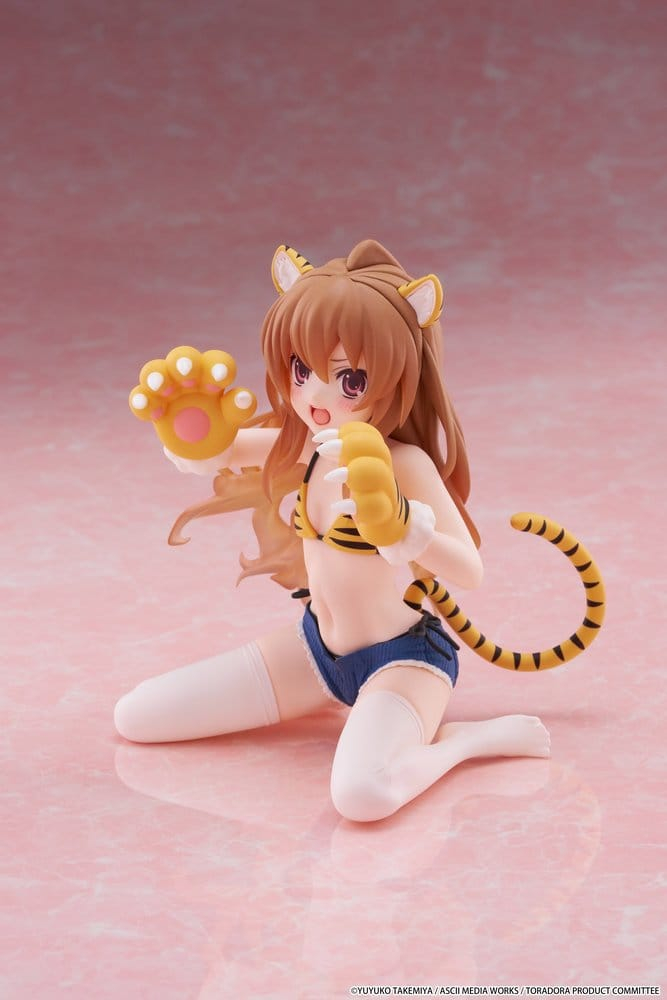 Toradora! Desktop Cute PVC Figure Taiga Aisaka (Tiger Costume Swimwear Ver.) 13 cm [9]