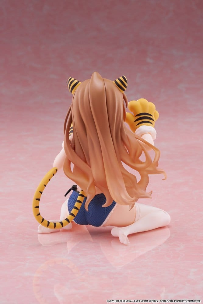 Toradora! Desktop Cute PVC Figure Taiga Aisaka (Tiger Costume Swimwear Ver.) 13 cm [10]