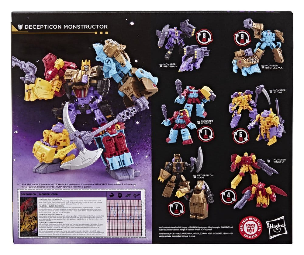 Transformers Age of the Primes Decepticon Monstructor - Set 6 Figurine Hasbro [2]