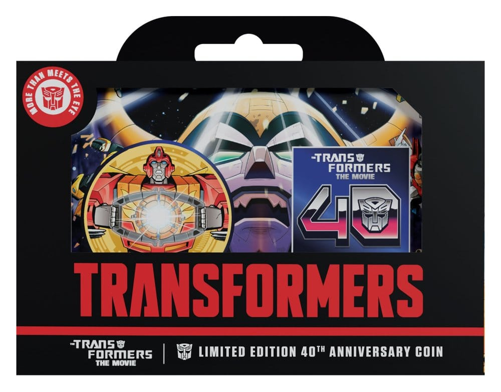 Transformers Collectable Coin The Movie 40th Anniversary Limited Edition 24k Gold Plated [6]