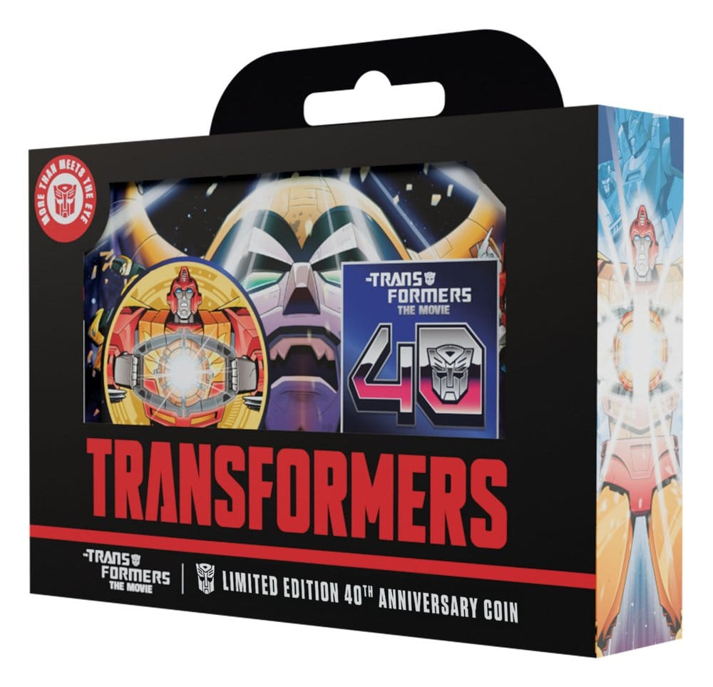 Transformers Collectable Coin The Movie 40th Anniversary Limited Edition 24k Gold Plated [4]