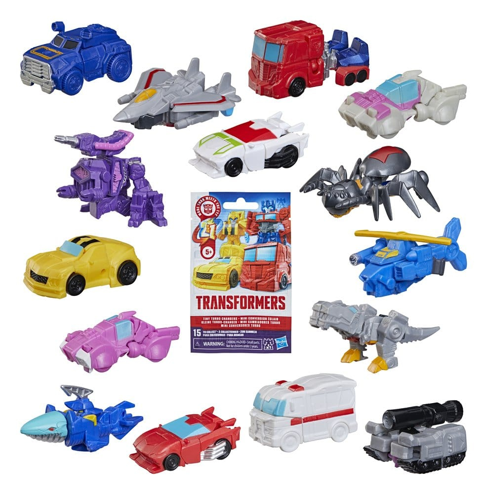 Transformers Mini Action Figures 4 cm Tiny Turbo Changers Blind Box Display (24) [7]