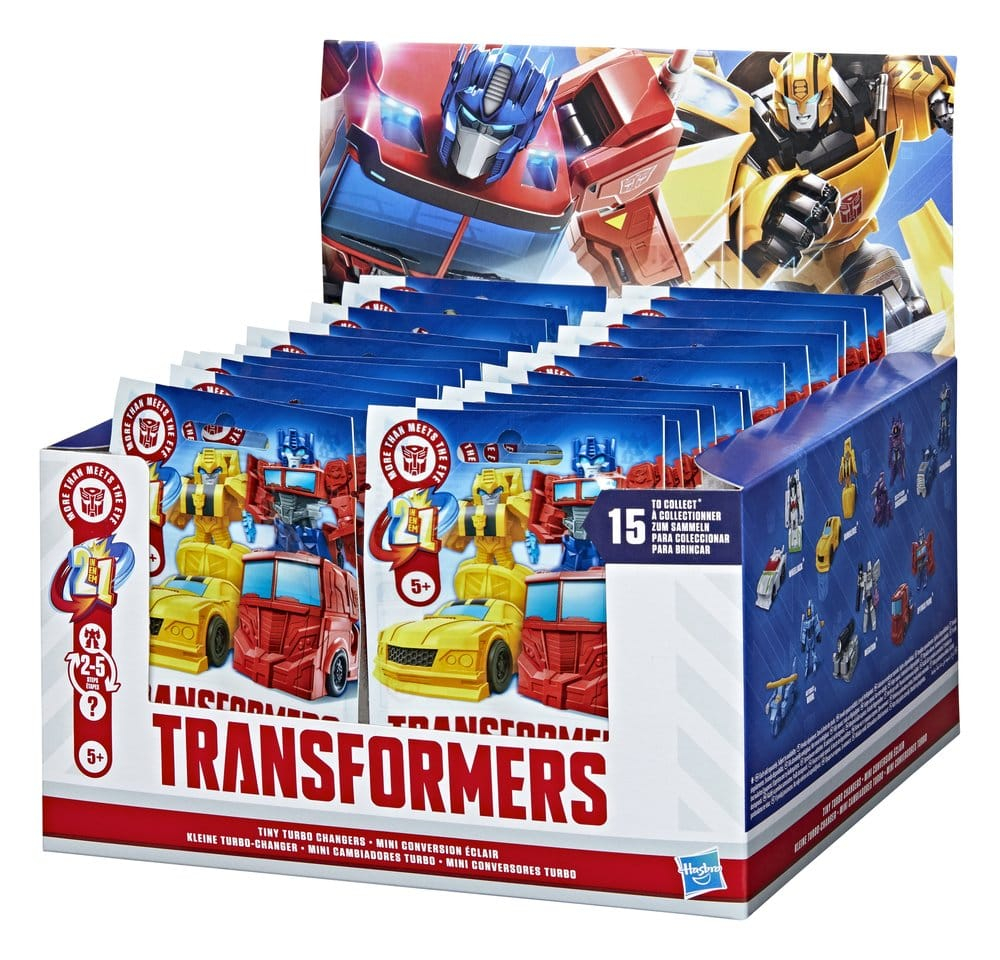 Transformers Mini Action Figures 4 cm Tiny Turbo Changers Blind Box Display (24) [24]
