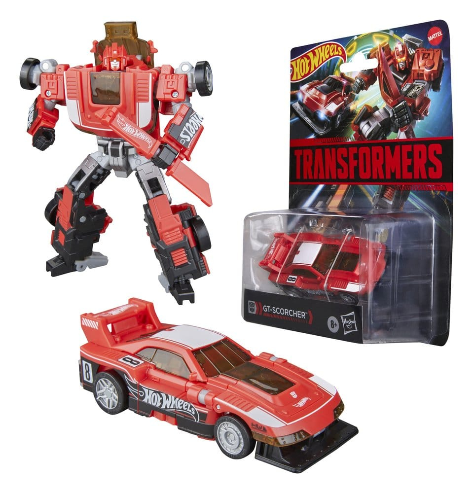 Transformers x Hot Wheels Collaborative Deluxe Class Action Figure GT-Scorcher 13 cm [2]