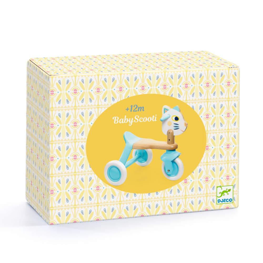 Tricicleta lemn fara pedale, Djeco [2]