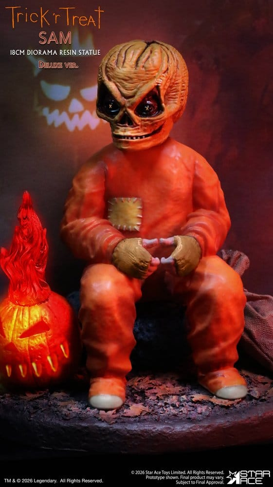 Trick R Treat Diorama Resin Statue Sam DX 18 cm [9]