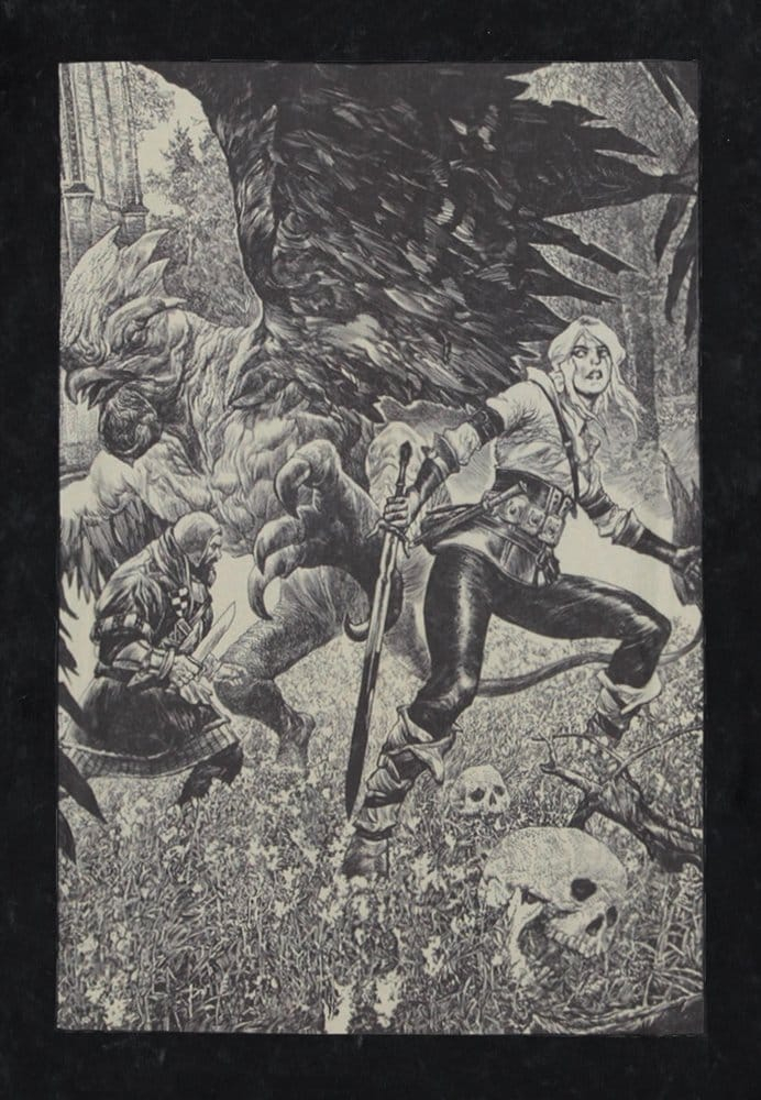 Tricou The Witcher Ciri and the Basilisk Oficial [3]