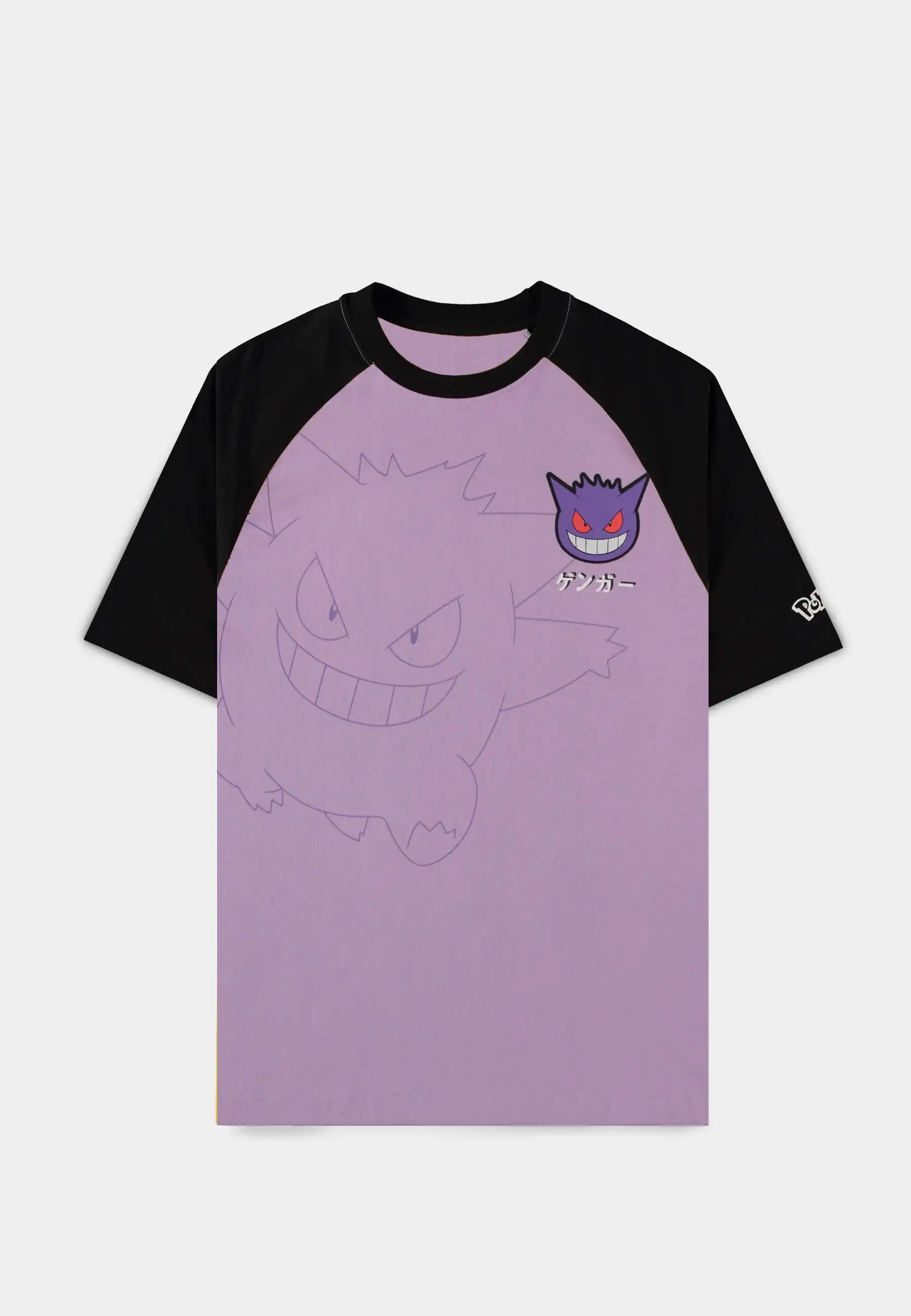 Tricou unisex loose fit Pokémon – Gengar (raglan mov închis) [1]