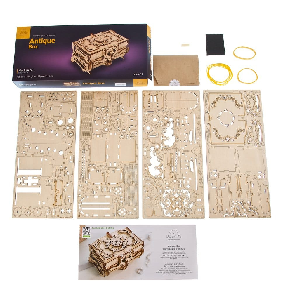 Ugears 3D Wooden Puzzle Antique Box [3]
