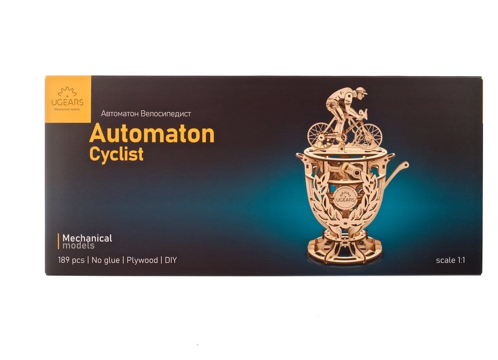 Ugears 3D Wooden Puzzle Automaton Cyclist [23]