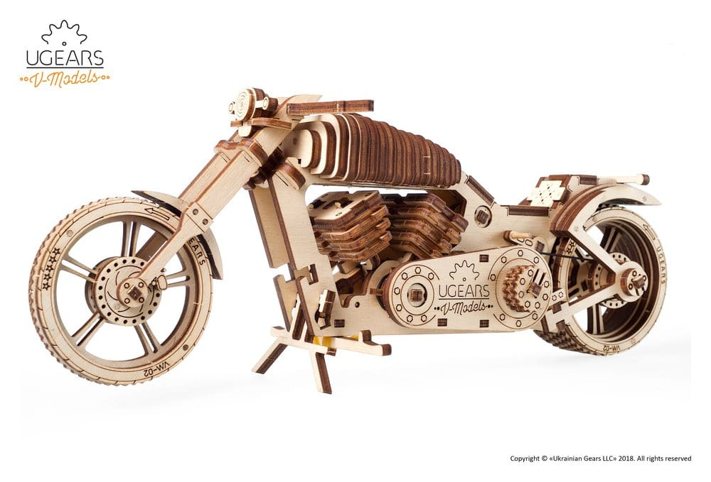 Ugears 3D Wooden Puzzle Bike VM-02 [8]